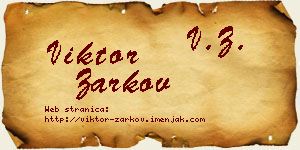 Viktor Žarkov vizit kartica